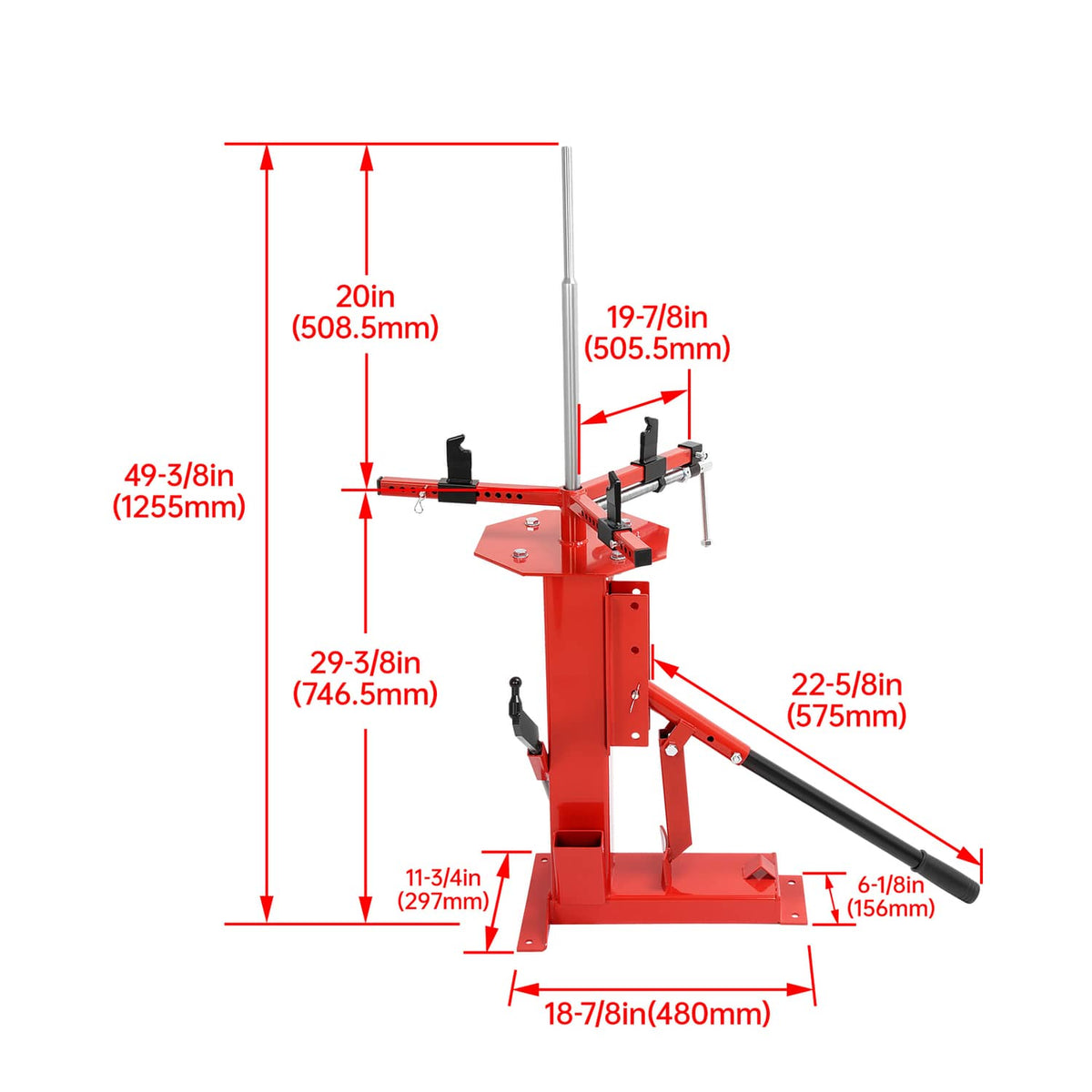 Solid Spare Multifunctional Manual Hand Tire Changer For 4" to 16.5" Tire ATV Truck Wheel