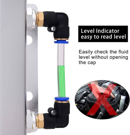 Solidspare Universal 1L Aluminum Radiator Coolant Overflow Bottle Recovery Water Tank
