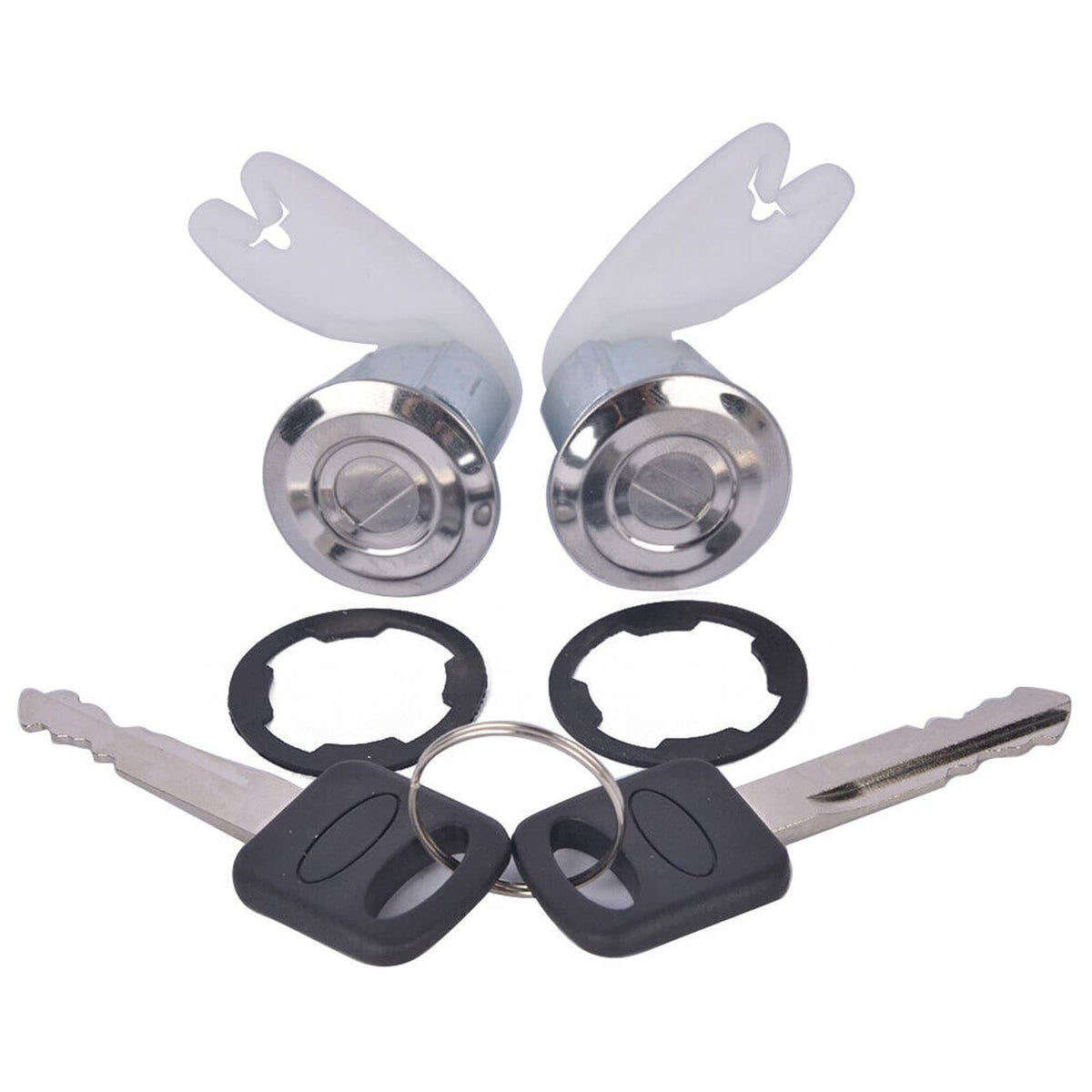 Solid Spare IGNITION & DOOR LOCK CYLINDER SET FOR 92-96 BRONCO F-150 F-250 F-350 KEYED ALIKE