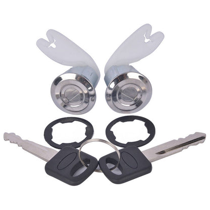Solid Spare IGNITION & DOOR LOCK CYLINDER SET FOR 92-96 BRONCO F-150 F-250 F-350 KEYED ALIKE