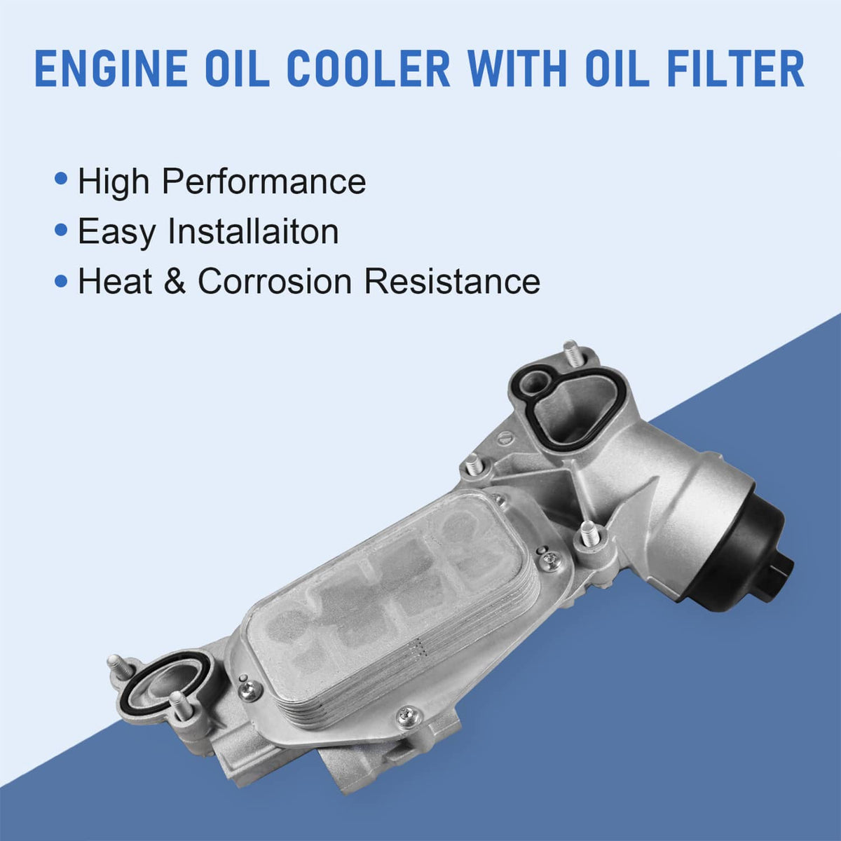 Solidspare Engine Oil Cooler w/ Filter For GMC Chevy Cruze Sonic 1.8L 93186324 25199751