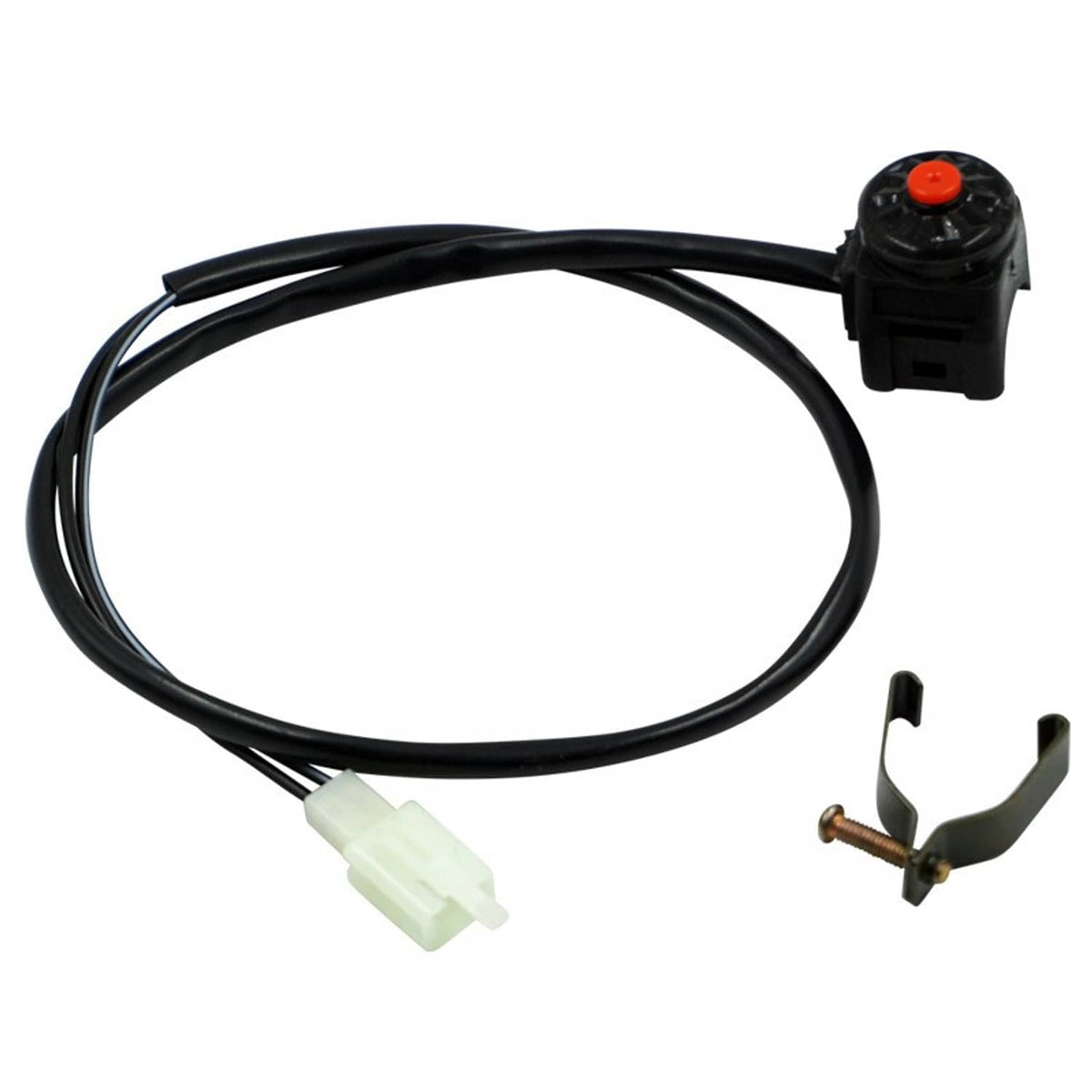 Solidspare 7/8" Motorcycle Kill switch Red Push Button Horn Starter For Dirt Bike ATV(22mm)