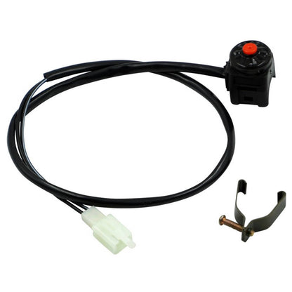 Solidspare 7/8" Motorcycle Kill switch Red Push Button Horn Starter For Dirt Bike ATV(22mm)