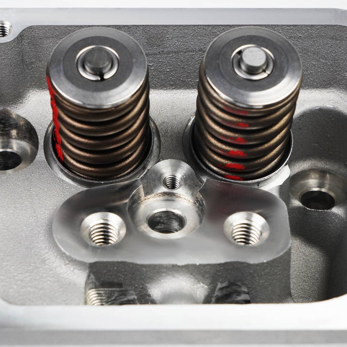 Solidspare 2x Complete Aluminum Cylinder Heads For SBC Chevy 350 190cc 64cc 2.02/1.60 Angle