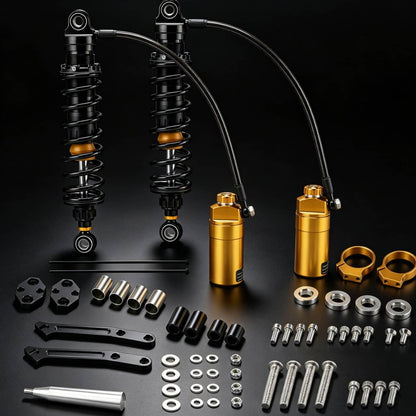 Solidspare Remote Reservoir Rear Suspensions Shock For Harley Electra Glide FLHT 2019-2022