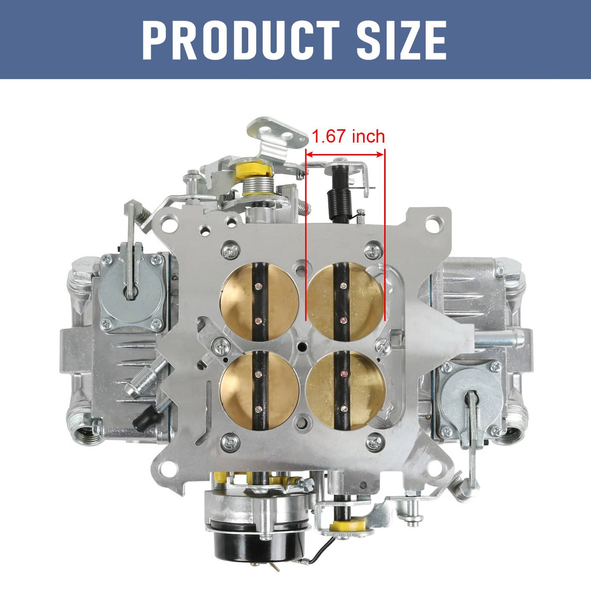 Solidspare For 650 CFM Brawler Double-Pumper Carburetor Electric Choke 4 Barrel BR-67255