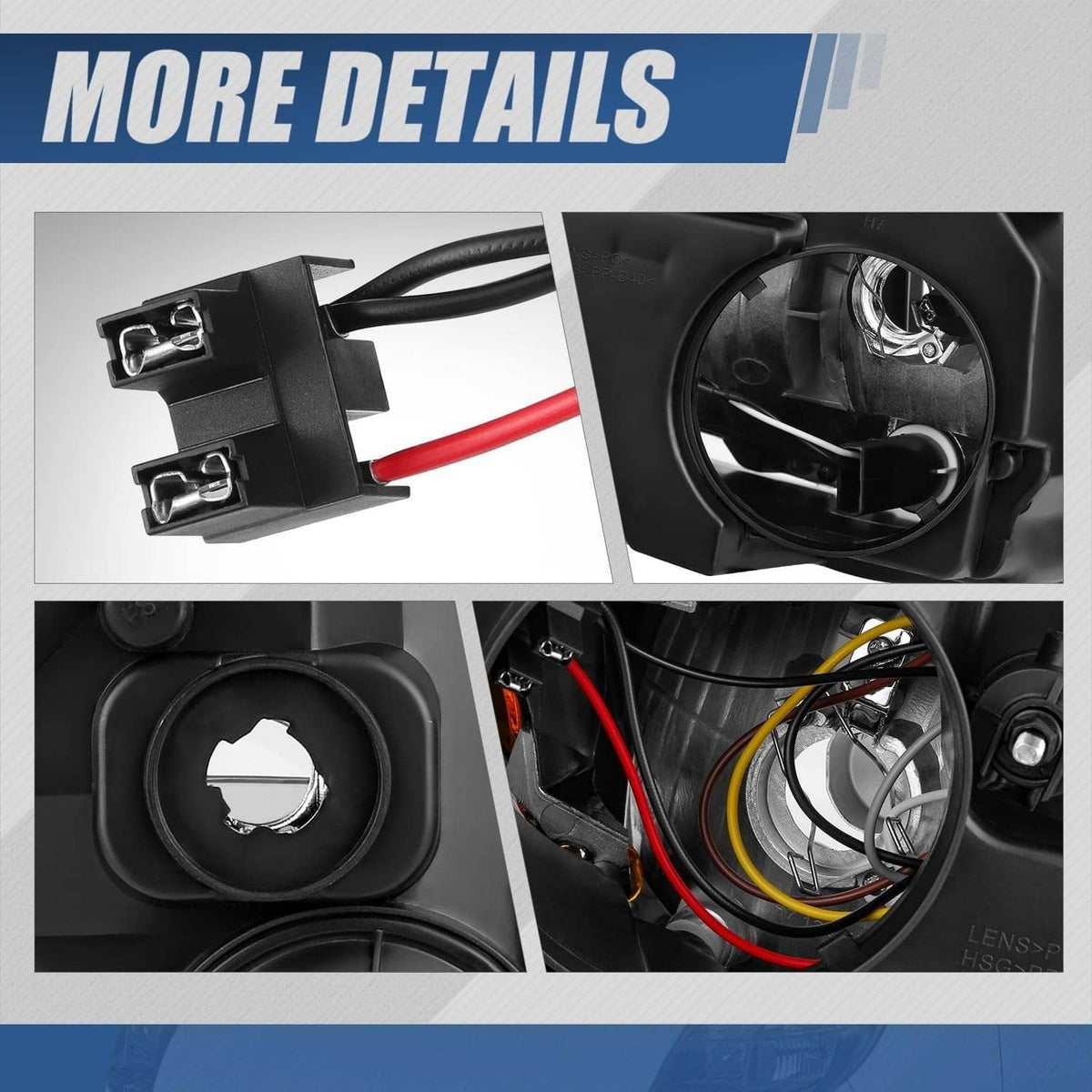 Solidspare Black Left & Right Headlights w/DRL For 14-22 Dodge Ram ProMaster 1500 2500 3500