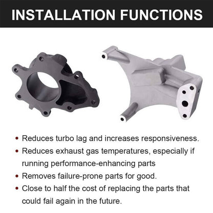 Solidspare Turbo Pedestal+ Exhaust Housing w/Bolts For Ford 99.5-03 Powerstroke Diesel 7.3L