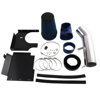 Solidspare 4" Cold Air Intake System & Heat Shield FIT Chevy GMC V8 4.8L 6.0L 5.3L 1999-07