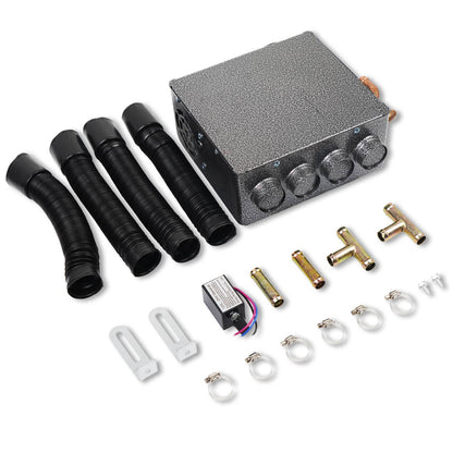 Solidspare Universal 12 VOLT Underdash Heater Heat w/ Speed Switch for Car or Truck 4 port