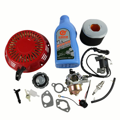 Solidspare For Honda GX270 GX240 Recoil Carburetor Spark Plug Ignition Coil Air Filter Kit