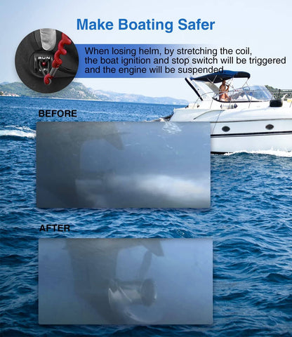 Solid Spare 8M0092849 Boat Kill Switch Safety Lanyard for Mercruiser Mercury Outboard Motor