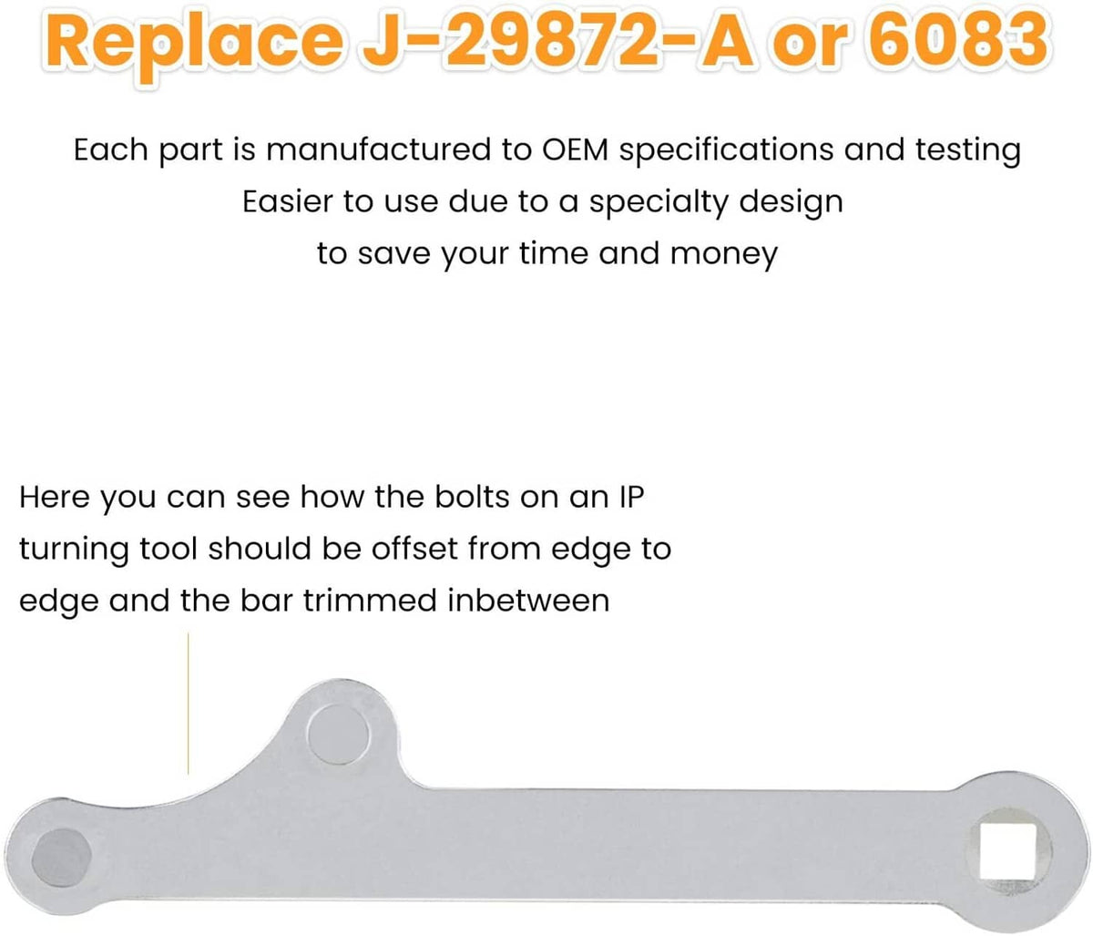 Solid Spare 6.5L Diesel Injection Pump Adjustment Wrench For GM C/K G/P J-29872-A, J-29872