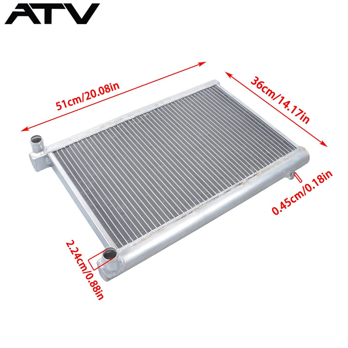 Solidspare Aluminum Radiator For Polaris RZR 900 / XP 900 / XP 4 900 2011-2014 1240552