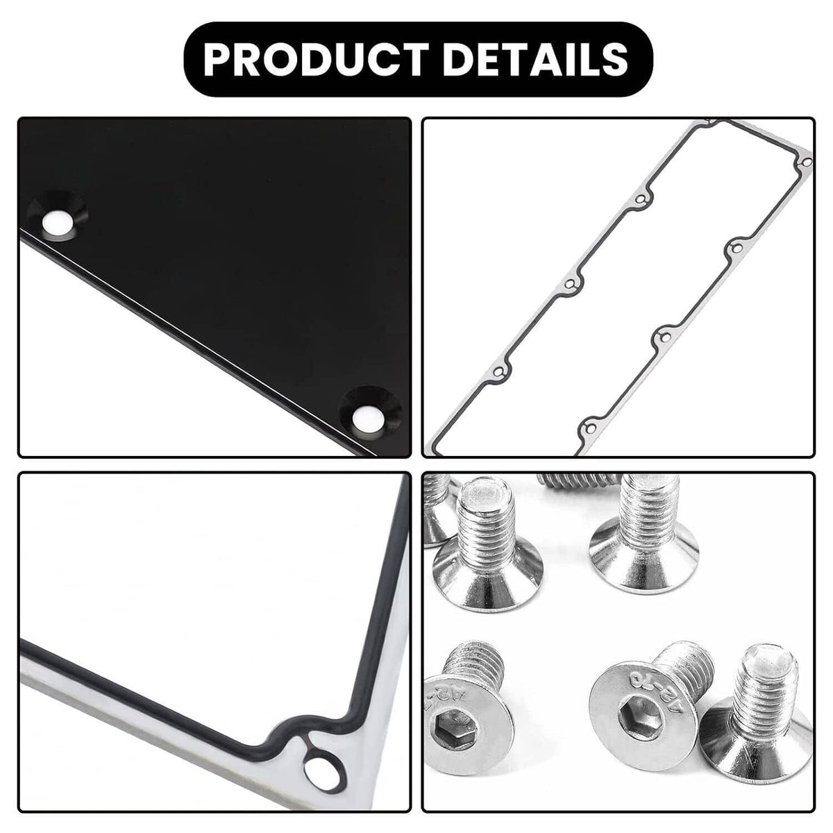 Solidspare Billet Knock Sensor Delete LS6 LSX & GASKET Plate For LS Gen 3 VALLEY PAN Cover