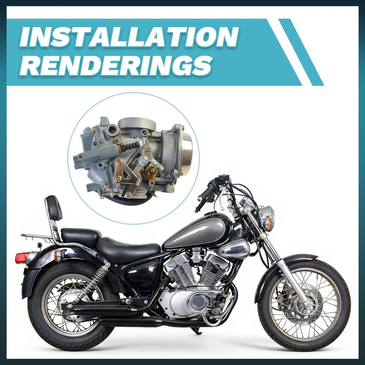 Solidspare Carburetor For Yamaha V Star 250 Virago XV 250 Route 66 XV250 1988-2015 Carb
