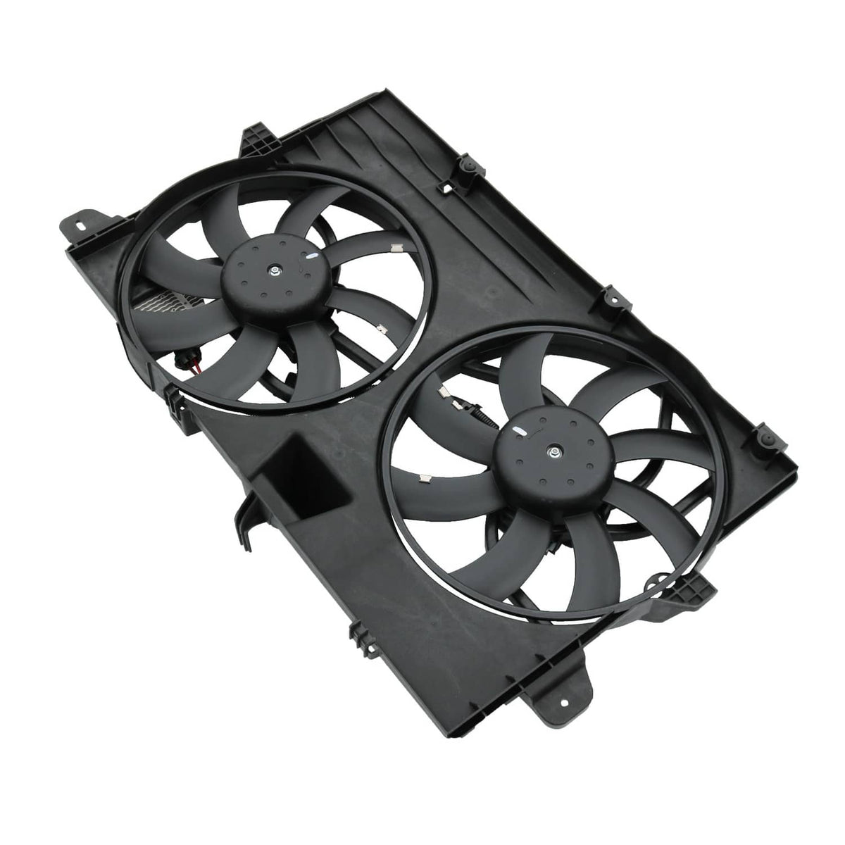 Solidspare FO3115177 Dual Radiator Condenser Cooling Fan Assembly For Ford Edge MKX Lincoln