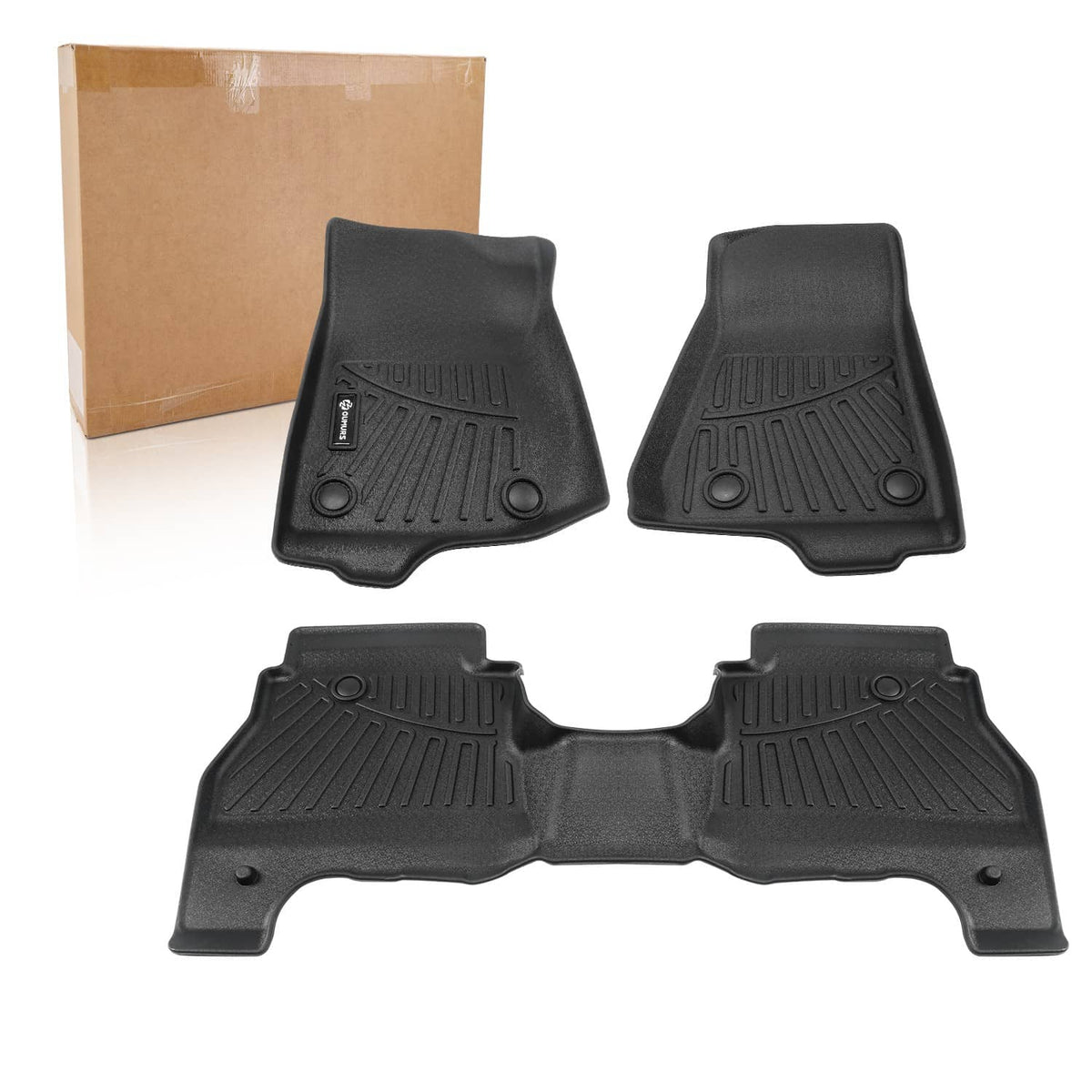 Solidspare Floor Mats Fit For 2020-2025 Jeep Gladiator All Weather TPE Protection Liners