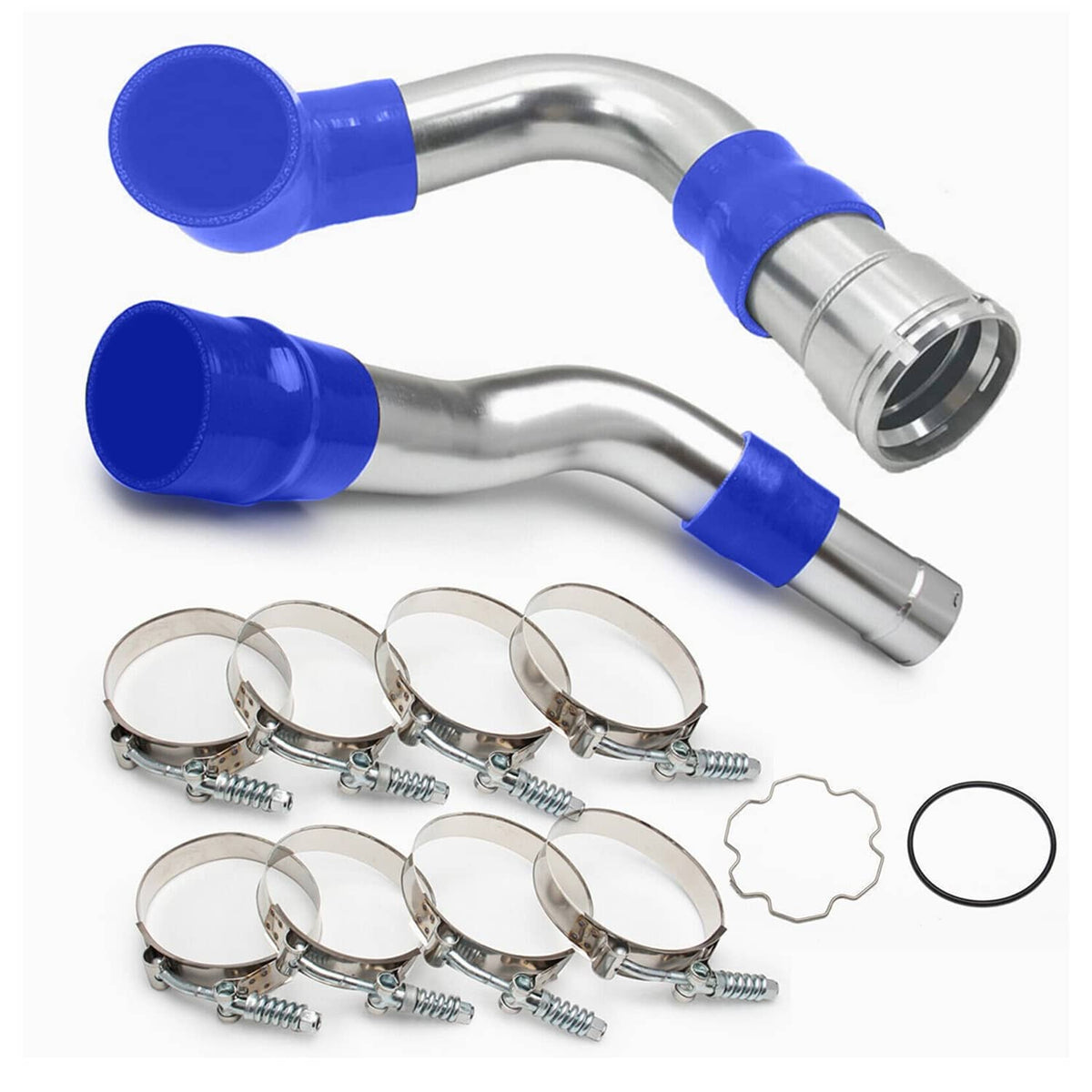 Solidspare Upgrade Cold& Hot Side Intercooler Pipe For 2011-16 Ford 6.7L Powerstroke Diesel