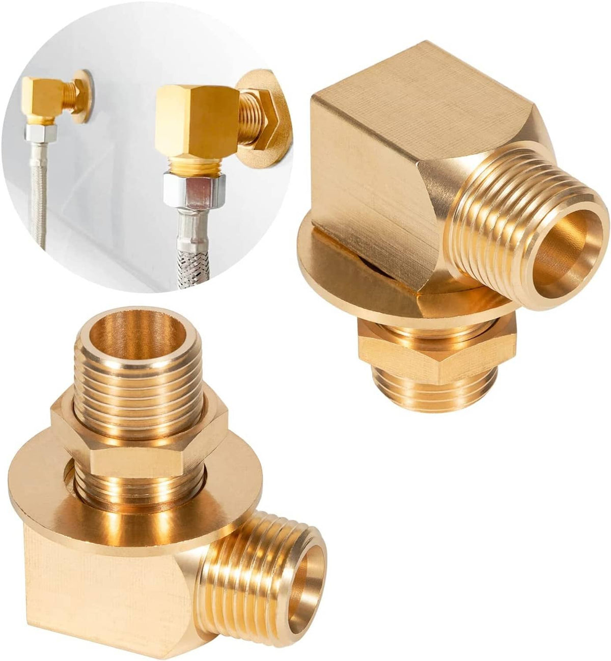 Solid Spare B-0230-K Wall Mount Faucet Install Kit for T&S B-0230 Style 1/2???? NPT Faucets