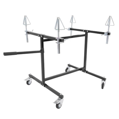 Solid Spare Foldable Wheel Paint Stand Panel Painting Stand For Auto Body Parts and Rims
