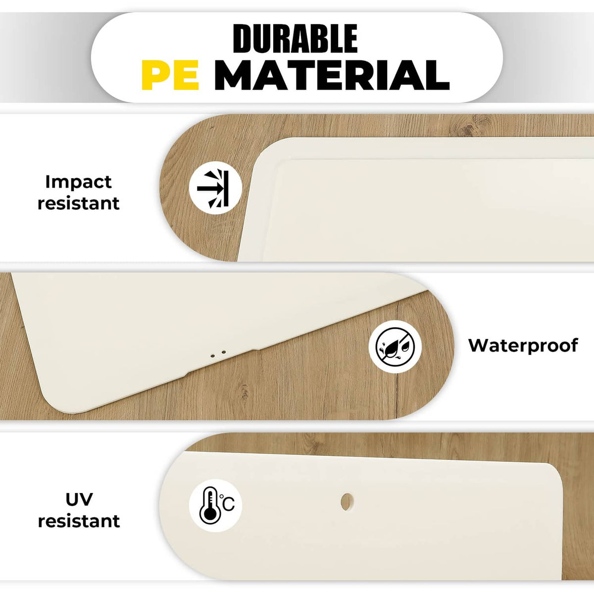Solidspare Boat Locker Door Cover Lid W/Hinge Kits For LARSON GLASTRON w/ Mounting hardware