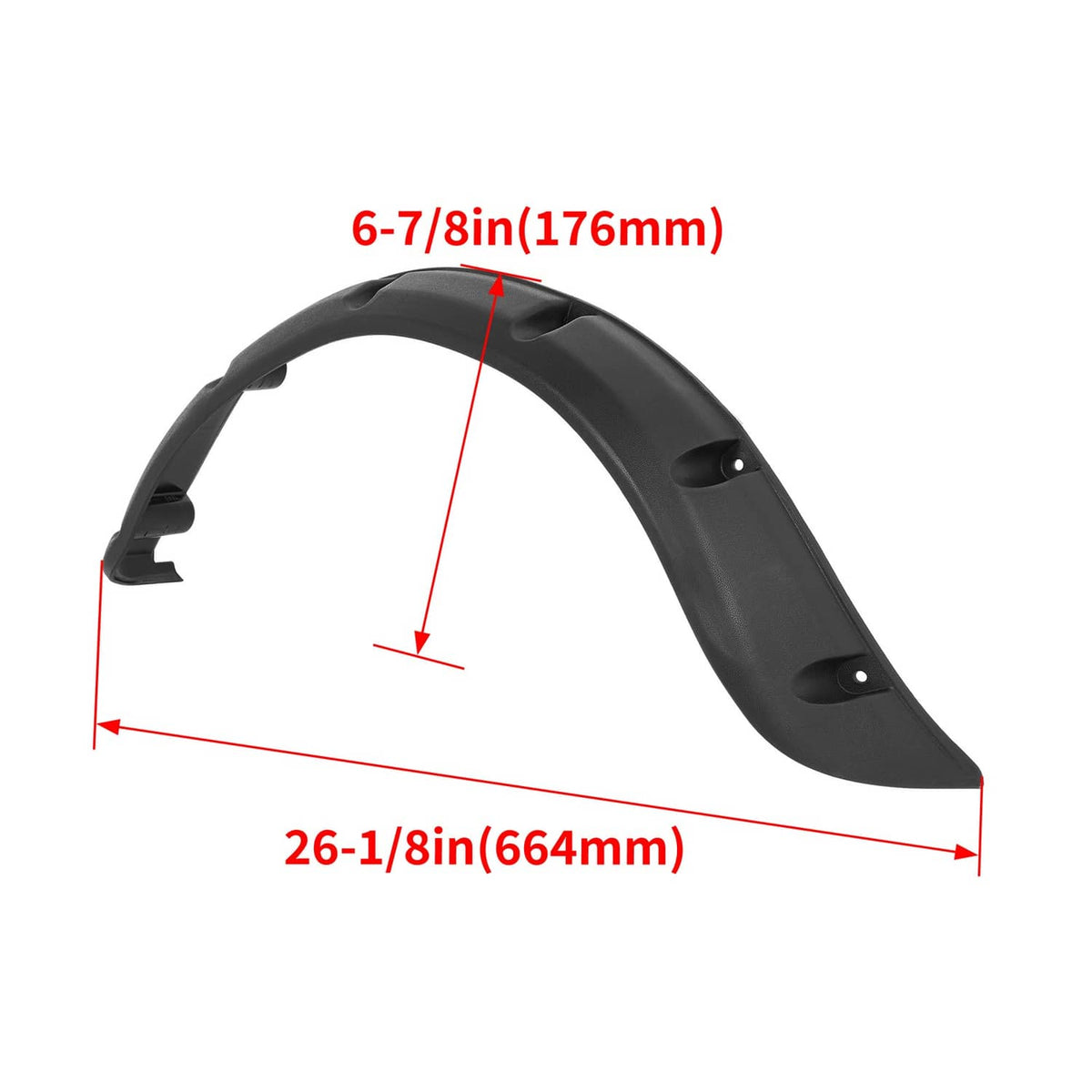 Solidspare 4 PCS Front and Rear Golf Cart Standard Fender Flares Set for Club Car Precedent