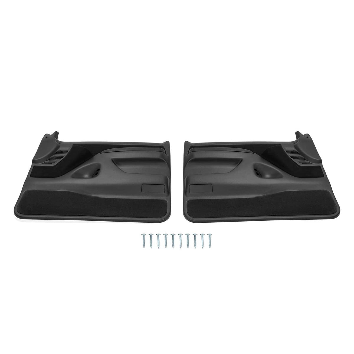 Solid Spare Inner Door Panels For Ford F150 F250 F350 92-97 /Bronco 92-96 Pair Black