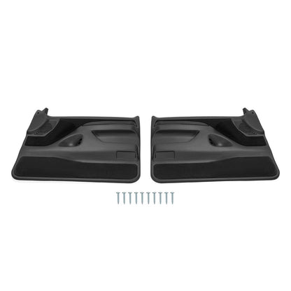 Solid Spare Inner Door Panels For Ford F150 F250 F350 92-97 /Bronco 92-96 Pair Black