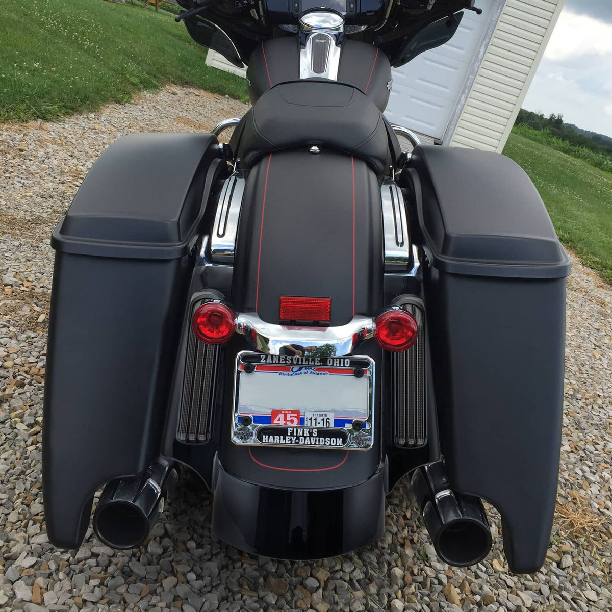 Solidspare ABS Rear Fender Fascia LED Running Light For Harley Electra Road Glide FLH 2014+