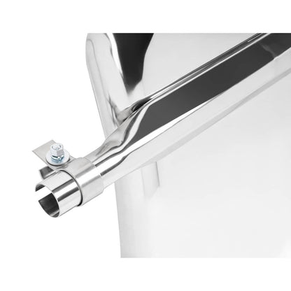 Solid Spare 34"x24" stainless steel quarter fender kit pair universal truck w/ Support Tube