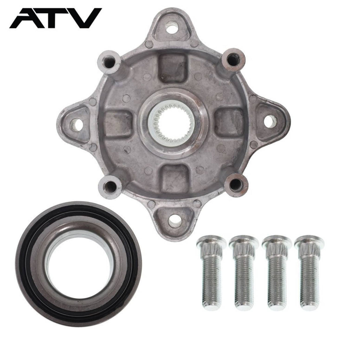 Solidspare Rear Wheel Hub w/ Bearing Bolt For Polaris RZR 800 / RZR S 4 800 2008 - 2014