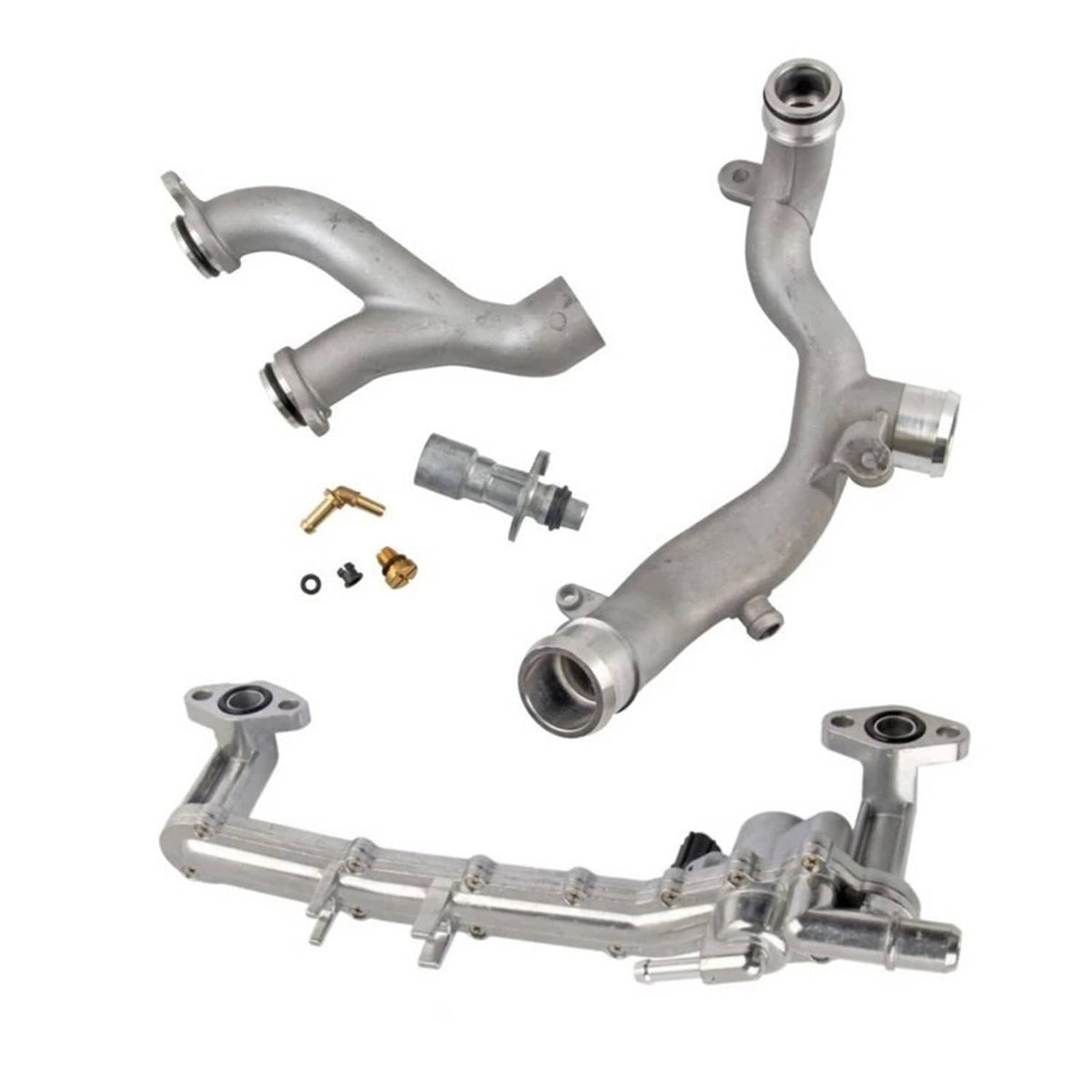 Solidspare New Upgraded Metal Coolant Water Pipe System Kit For Land Rover Jaguar 5.0L