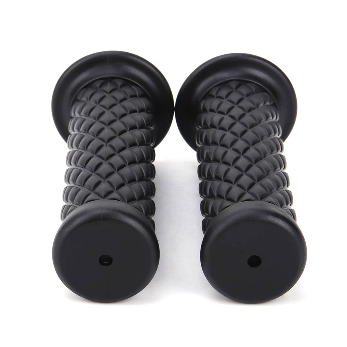 Solidspare Pair Motorcycle Hand Grips 7/8" 1'' Handle Bar For Yamaha Honda Suzuki Kawasaki