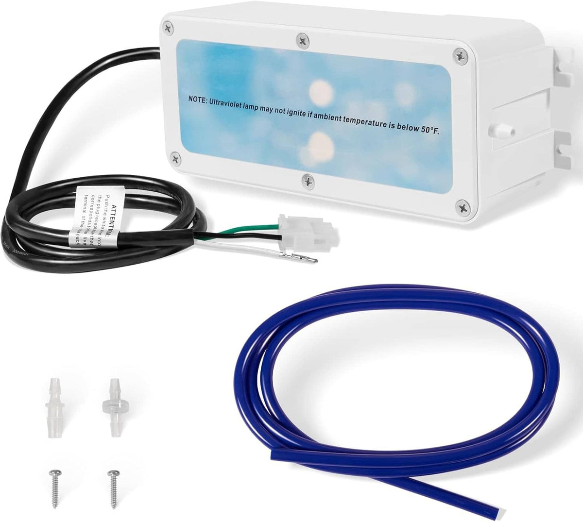Solid Spare 1106523 EUV3 Spa Ozonator Kit w/ 4-Pin AMP for Hot Tubs & Spas Up to 800 Gallons
