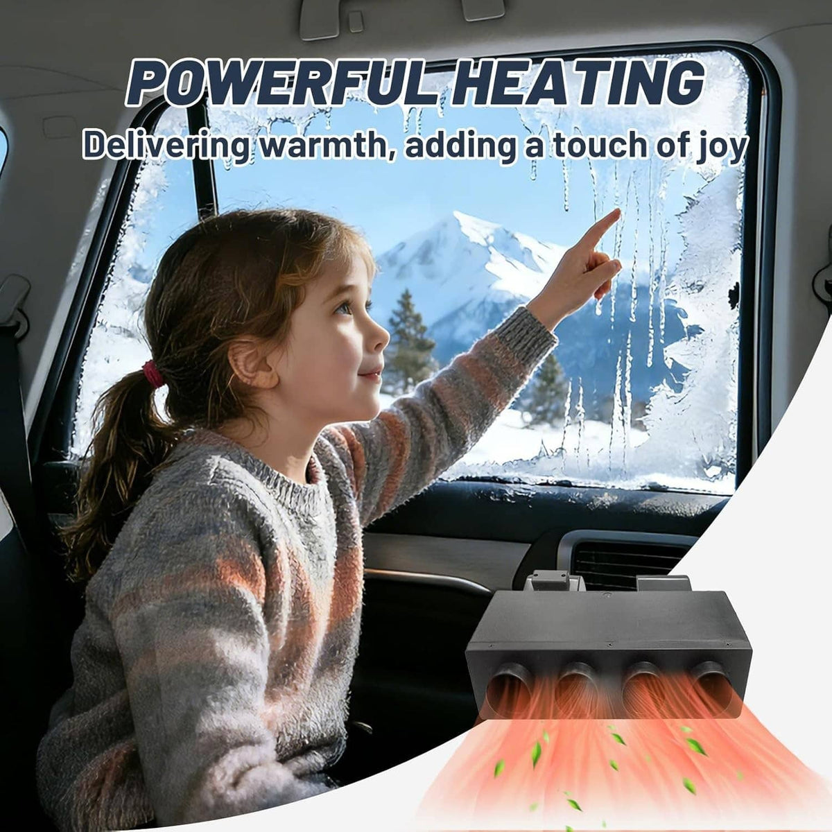 Solidspare 12V Electric Cool & Heat Universal Underdash Air Conditioner DC Auto Car A/C 63A