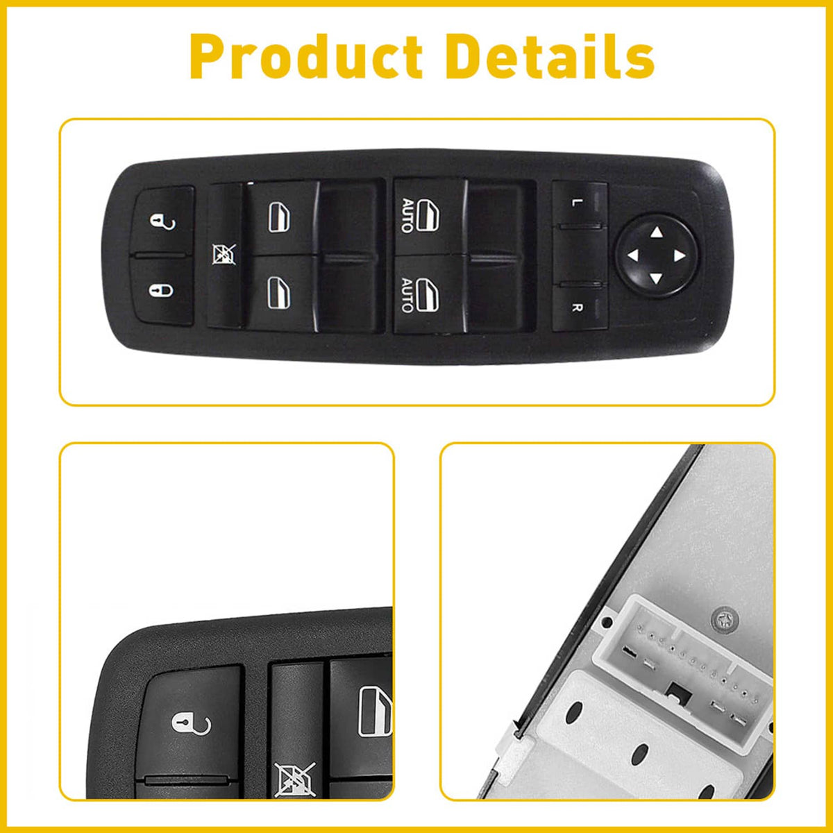 Solidspare 68086693AC For Jeep Grand Cherokee Dodge Car Power Window Master Control Switch