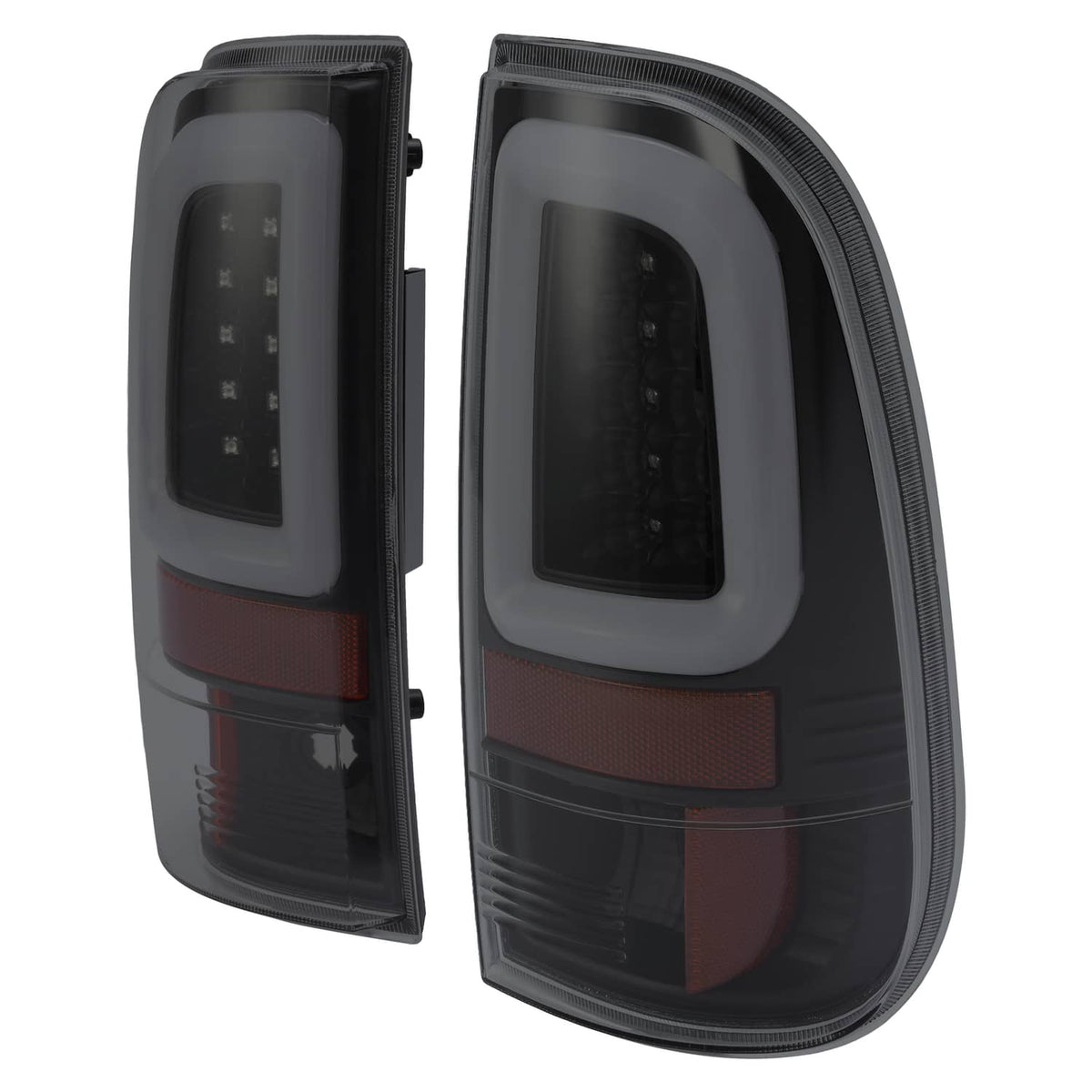 Solid Spare For Ford F250 F350 F450 2008-2016 SD SuperDuty LED Bar Tail Lights Black Smoke