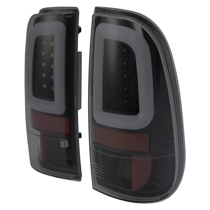 Solid Spare For Ford F250 F350 F450 2008-2016 SD SuperDuty LED Bar Tail Lights Black Smoke