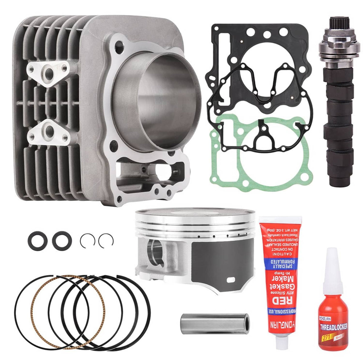 Solidspare Camshaft Cylinder Piston Gasket Top End Kit For Honda TRX400EX TRX400X 1999-2008