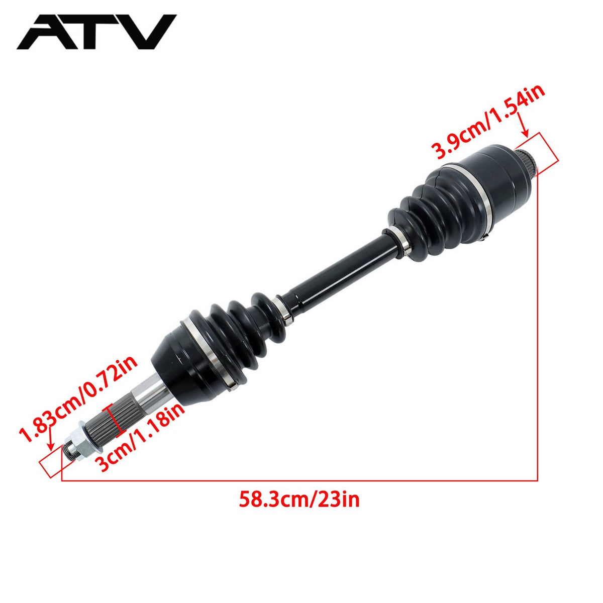 Solidspare 1PCS Rear Left/Right CV Axles Drive Shaft For Polaris Hawkeye 400 2011-2014 NEW