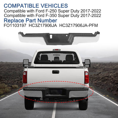 Solidspare Rear Step Bumper Assembly For 17-22 Ford F-250 F-350 Super Duty W/O Park Sensor
