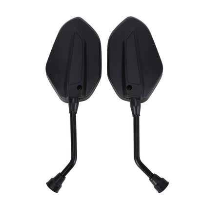 Solidspare ATV Rear View Side Mirror Set 7/8" Handlebar Mount For Honda Yamaha FZ Universal