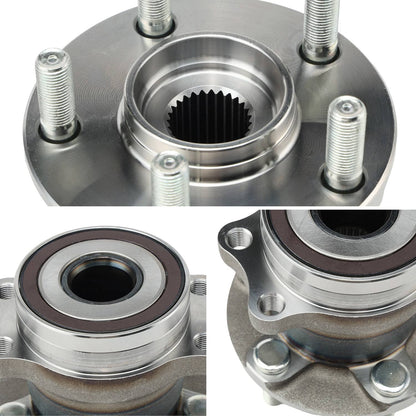 Solidspare Pair Rear Wheel Hub Bearings for Subaru Forester Impreza XV Crosstrek 512518