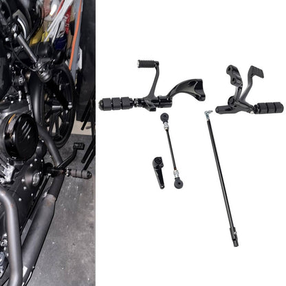 Solidspare Forward Controls Complete Footpegs Levers Kits For Harley Sportster 2014-2022