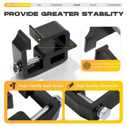 Solid Spare 8Pcs Truck Cap Topper Camper Shell Mounting Clamps Aluminum Truck Bed Clamp