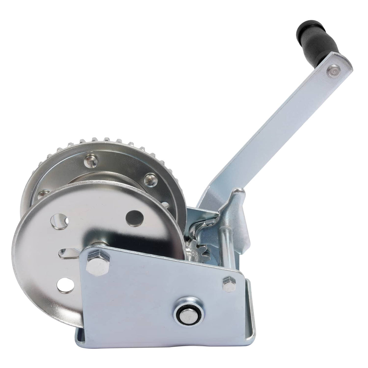 Solidspare 1400LBs Steel Horizontal Hand Pulling Ratchet Winch Galvanized For Boat Trailer