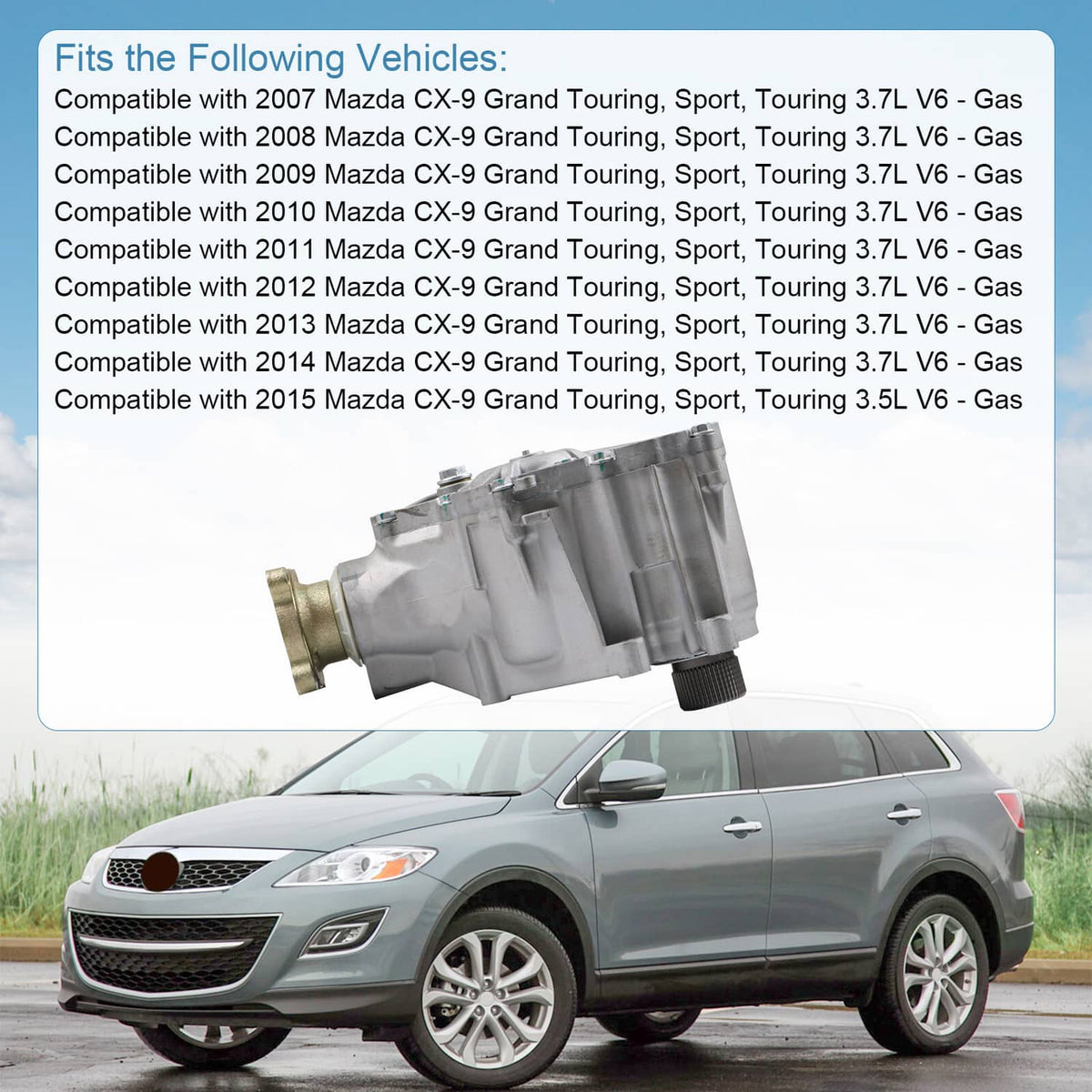 Solidspare For Mazda CX-9 2007-2015 AWD Transfer Case Assembly AW2127500R9U AW2127500H9U