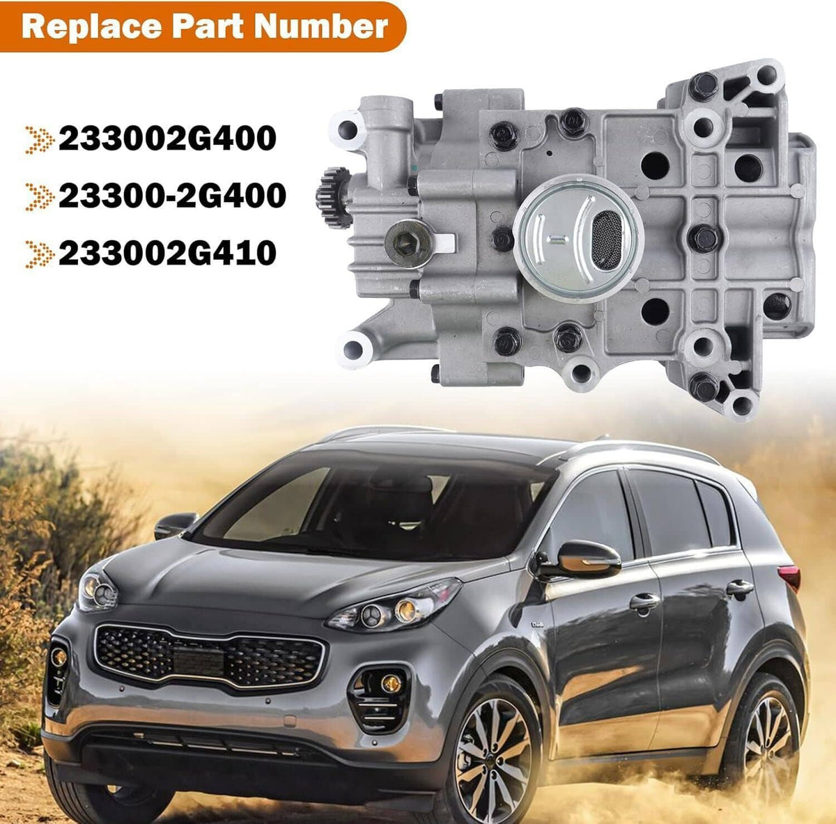Solidspare Oil Pump 23300-2G400 20 Teeth Fit For Hyundai Tucson Santa Fe Sport 2.4L New