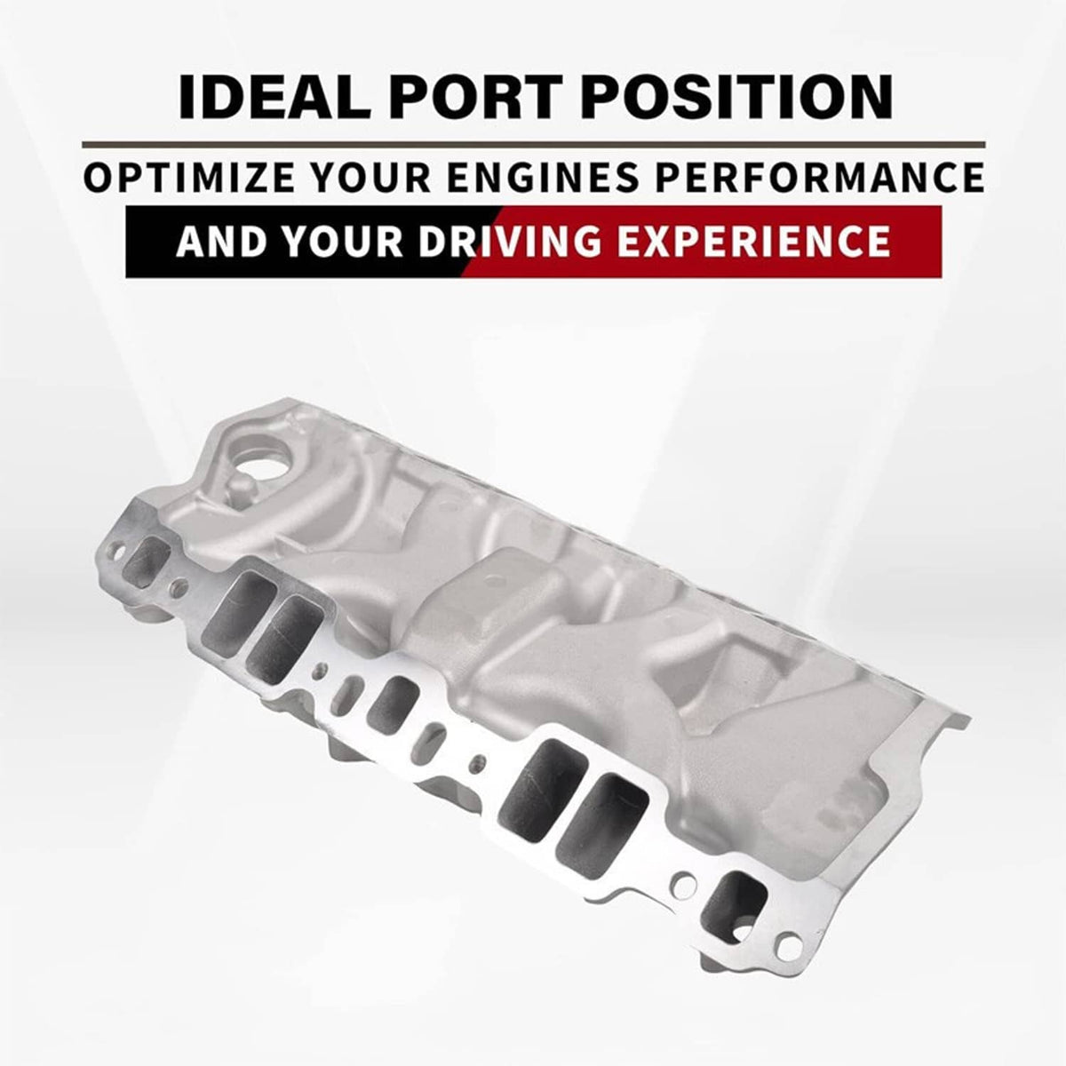 Solidspare Aluminum Dual Plane Intake Manifold 22026 For SBC Chevy 350 Small Block